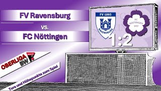 Oberliga BadenWürttemberg FV Ravensburg  FCN 1  2 02 [upl. by Eecram]