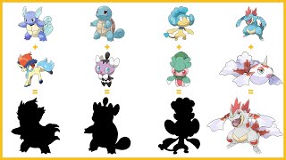 Pokemon Fusion Compilation 302  goldeen  feraligatr  fomantis  panpour  gothita  squirtle [upl. by Aihtnis]