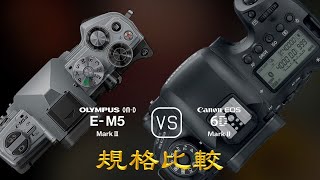 Olympus OMD EM5 Mark III 與 Canon EOS 6D Mark II 的規格比較 [upl. by Urquhart]