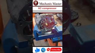 AC Compressor Working With Animation car engine education mechanicalengineering testing [upl. by Nwaf]