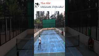 The Net  Ultimate Defender 🛡️🎾 tennis tennisshorts tennisreels reels defender tennislife [upl. by Yelhsa824]