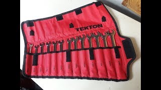 Tekton Combination Wrench Roll Kit [upl. by Wier760]