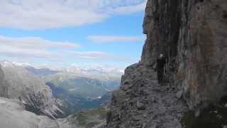 Discovery Dolomites DAY3 on the Via delle Bocchette  Via delle Bocchette Centrali  sept2014 [upl. by Munster]