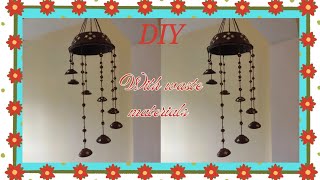 beautiful wind chimes made with waste materials ✨ diya waste craft diy windchime craft handmade [upl. by Remat246]