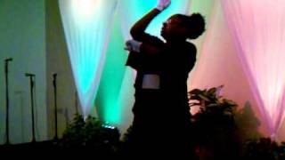 KELAIAH TILLMAN DOING A LITURGICAL DANCE MINISTERING IN AMERICAN SIGN TO quotTHE BLOODquotPT1 [upl. by Novyert691]