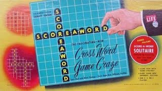 Ep 5 Score A Word Board Game Review Vintage Board Game 1953  How To Play [upl. by Sig]