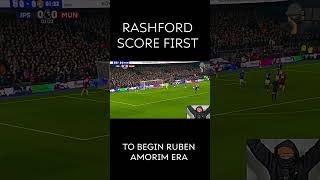 Rashford Score To Begin AMORIM Era mancheterunited football shorts shortvideo shortsviral [upl. by Weidman]