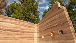 Earthy Elegance  Building A Passive Solar Greenhouse From Rammed Earth Ep09 [upl. by Sanbo]