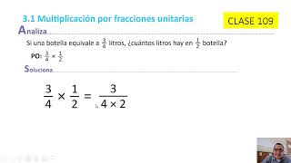 CLASE 109 3 1 Multiplicación por fracciones unitarias [upl. by Alten721]