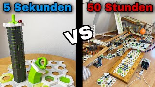 Gravitrax Bahn in 5 Sekunden vs 50 Stunden bauen [upl. by Netsuj]