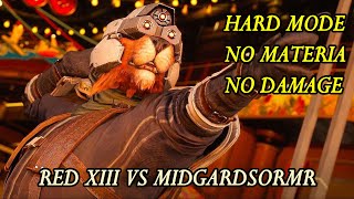 FFVII Rebirth Red XIII Vs Midgardsormr No Materia No Damage Hard Mode [upl. by Ayo743]