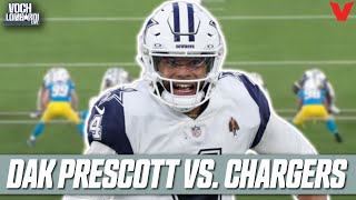 How Dak Prescott used his legs to help Cowboys defeat Chargers  Voch Lombardi Live [upl. by Timofei]