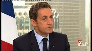 Interview du président de la République Monsieur Nicolas Sarkozy [upl. by Jerol]