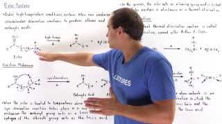 Ester Pyrolysis and Cope Elimination [upl. by Silra265]