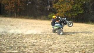 DVX 400 sit down wheelie [upl. by Ennoryt73]