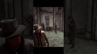 Arthur Morgan  Alley Ambush  Red Dead Redemption 2 shorts [upl. by Nimajeb]