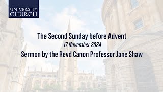 The Revd Canon Professor Jane Shaw Sermon [upl. by Lauhsoj766]