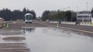 Prueba de frenado del Irizar i8 Mercedes Benz [upl. by Peltz]