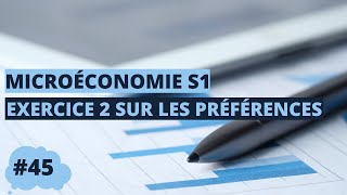 Exercice N°2 sur les préférences  microéconomie S1 [upl. by Leesen607]