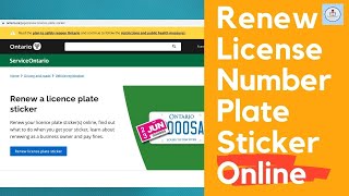 How to renew License plate sticker in Ontario online process by Everything Essential [upl. by Sola525]