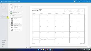 How To Print Calendar With Outlook [upl. by Aurea374]