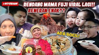 NYOBAIN MAKANAN DAPUR MAMAFUJI  RENDANG NYA VIRAL LAGI  REVIEW WITH BOCIL KAYLAN [upl. by Parcel]