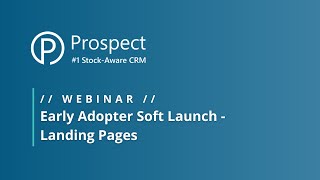 Webinar  Series 4 Early Adopter Soft Launch  Landing Pages [upl. by Aivatco]