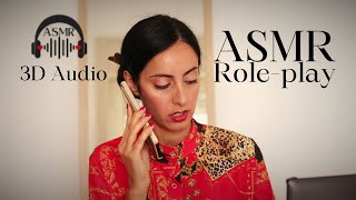 ASMR Hotel receptionist Roleplay ITA [upl. by Aivul915]