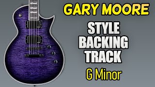 Gary Moore Style Backing Track  G Minor [upl. by Elonore]