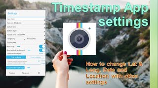 Timestamp App settings timestamps apps settings timesetting viral youtube [upl. by Eilegna]