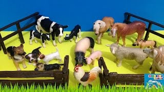 ANIMALES DE LA GRANJA Y SUS SONIDOS HD  FARM ANIMALS AND THEIR SOUNDS  VIDEOS EDUCATIVOS [upl. by Nomzzaj]