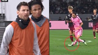 Messis Reaction to Sergio Busquets Horrible Injury vs Vissel Kobe 😳  Inter Miami  Okaka Tackle [upl. by Schellens762]