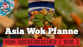 Asia WokPfanne  Wok  Schnelle mega leckere HähnchenGemüsepfanne shorts [upl. by Breskin]