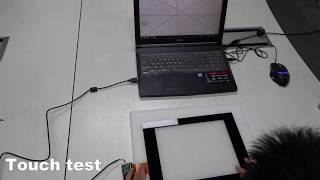 PCAP ILITEK touch controller IC touch with water test [upl. by Aicenaj]