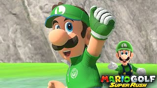 Mario Golf Super Rush Luigi vs Wiggler at Ridgerock Lake [upl. by Sublett144]