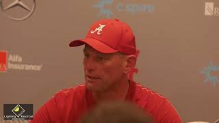 Kalen DeBoer speaks with the media following Alabamas 4035 loss to Vanderbilt [upl. by Savinirs413]