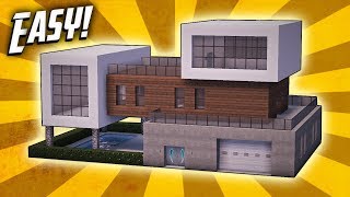 Minecraft How To Build A Modern Mansion House Tutorial 29 [upl. by Anuayek]