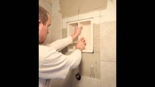 How to install bathroom tile nichewmv [upl. by Ettenay415]