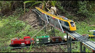 2020 Awesome Lego Train Set in the Garden and House [upl. by Nimajaneb]