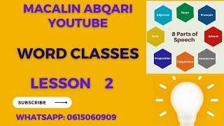 AfSomaali ku baro Eight part speech  lesson 2 [upl. by Ellerad]