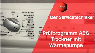 AEG Electrolux Wärmepumpentrockner Prüfprogramm [upl. by Kane852]