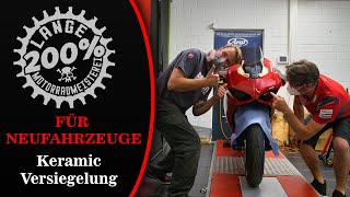 Keramik Versiegelung wir polieren der Ducati Panigale V2 die Nase Ceramic Coating Tutorial [upl. by Andy]