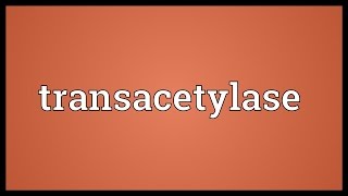 Transacetylase Meaning [upl. by Mabel266]