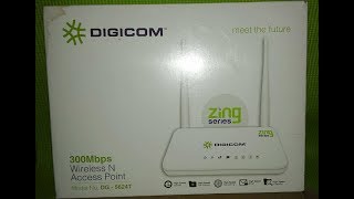 How to Configure DIGICOM ZING Series Router [upl. by Atil397]