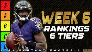 Top 16 QB amp TE Rankings  Week 6 Fantasy Football [upl. by Terraj802]