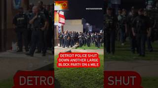 VIDEO Detroit police shut down LARGE BLOCK PARTY [upl. by Almap]