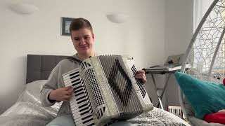 Białe róże  Biełyje rozy белые розы akordeonaccordion [upl. by Nytsyrk]