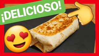 BURRITOS de CARNE PICADA MIRA que FÁCIL en 3 min 🌯 ¡Rápido y Delicioso🌯 [upl. by Ruffina]