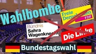 WAHLBOMBE Nur 4 Parteien schaffen es Bundestagswahlumfrage [upl. by Halimaj]