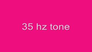 35 hz bass tone [upl. by Lsil]